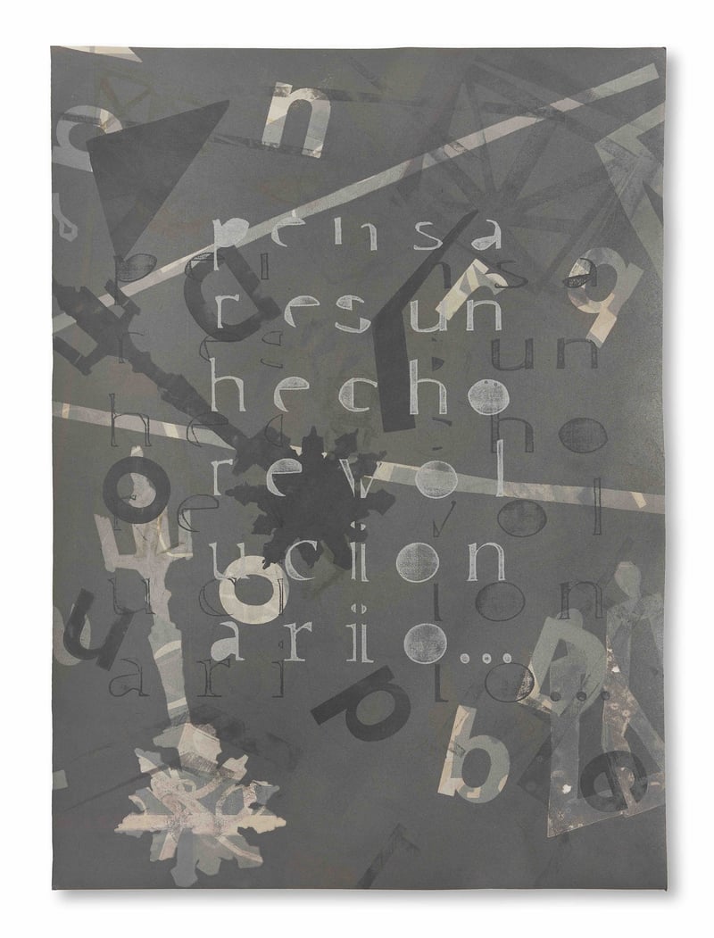 Urban Layers Text II (mono print)