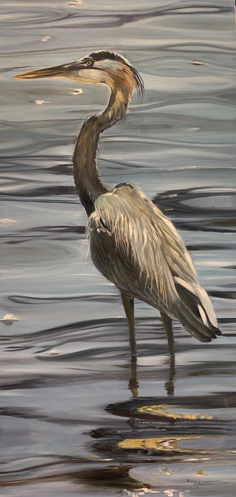 Patiently Wading