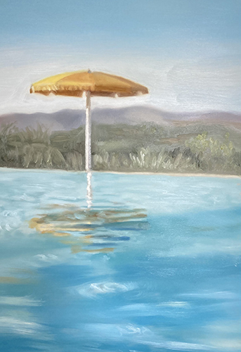 Yellow Umbrella (framed)