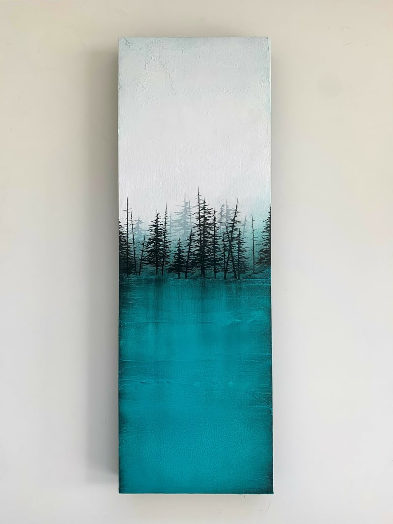 Among Scattered Trees, Aqua Seas Below I