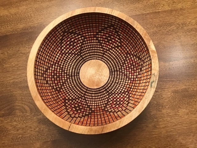 Basket Illusion Turned Wood Bowl