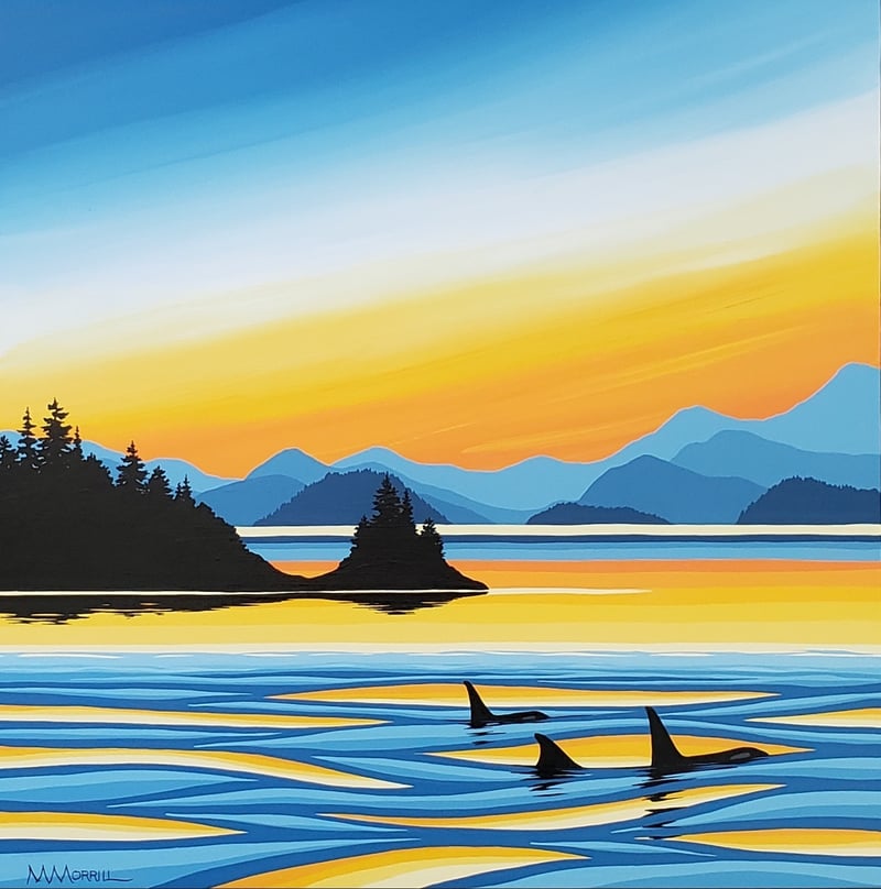 Sunset Orcas II