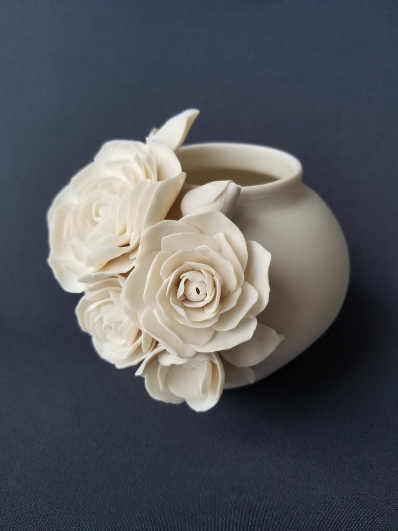 Large Flower Open Vase