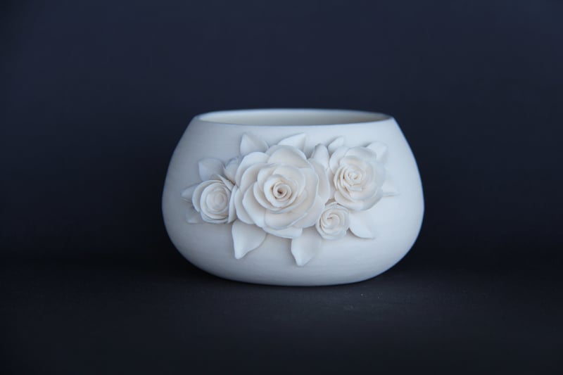 Porcelain Flower Bowl