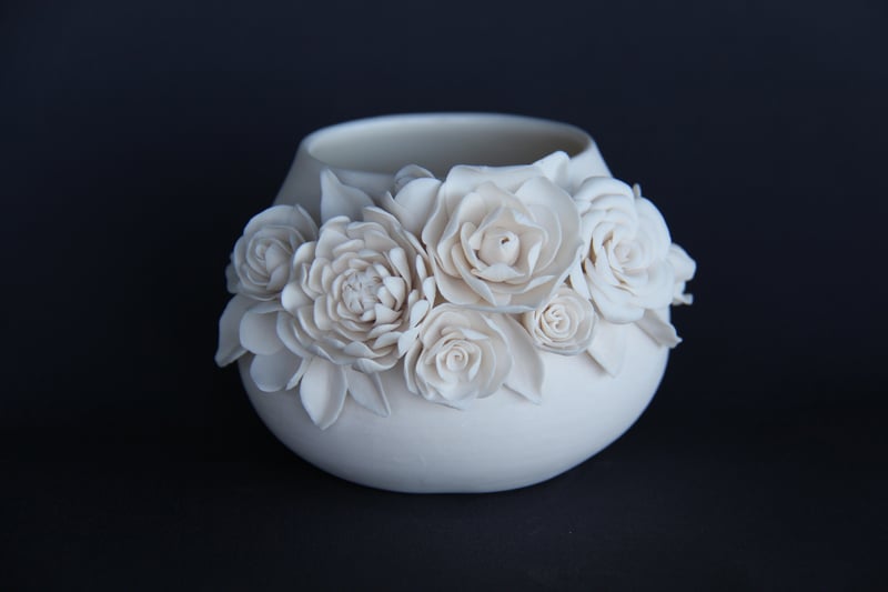 Porcelain Flower Bowl