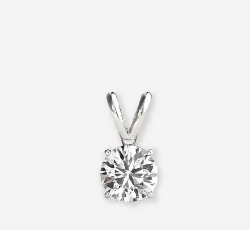 Round Brilliant Lab Diamond Necklace