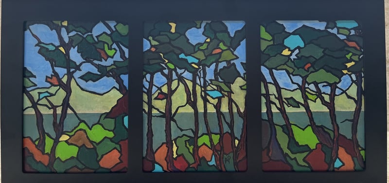 Forest Mosaic - Triptych