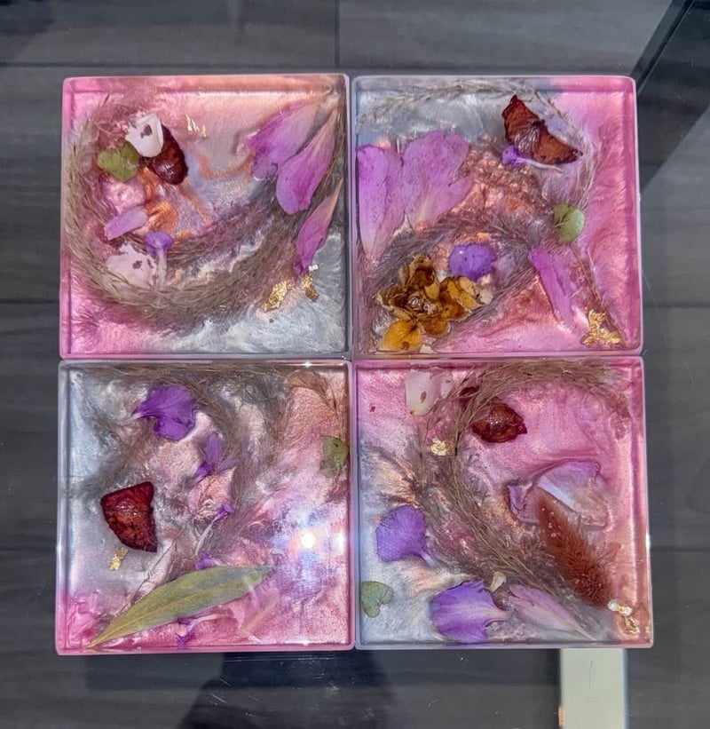 Velvet Afterglow Coaster Set (4)