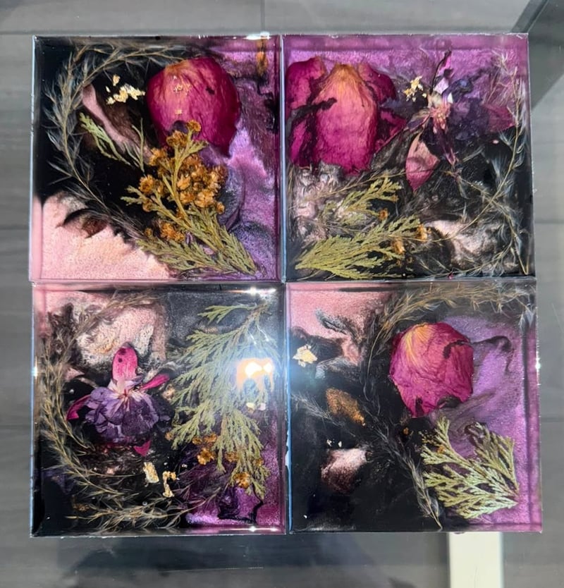 Velvet Nocturne Coaster Set (4)