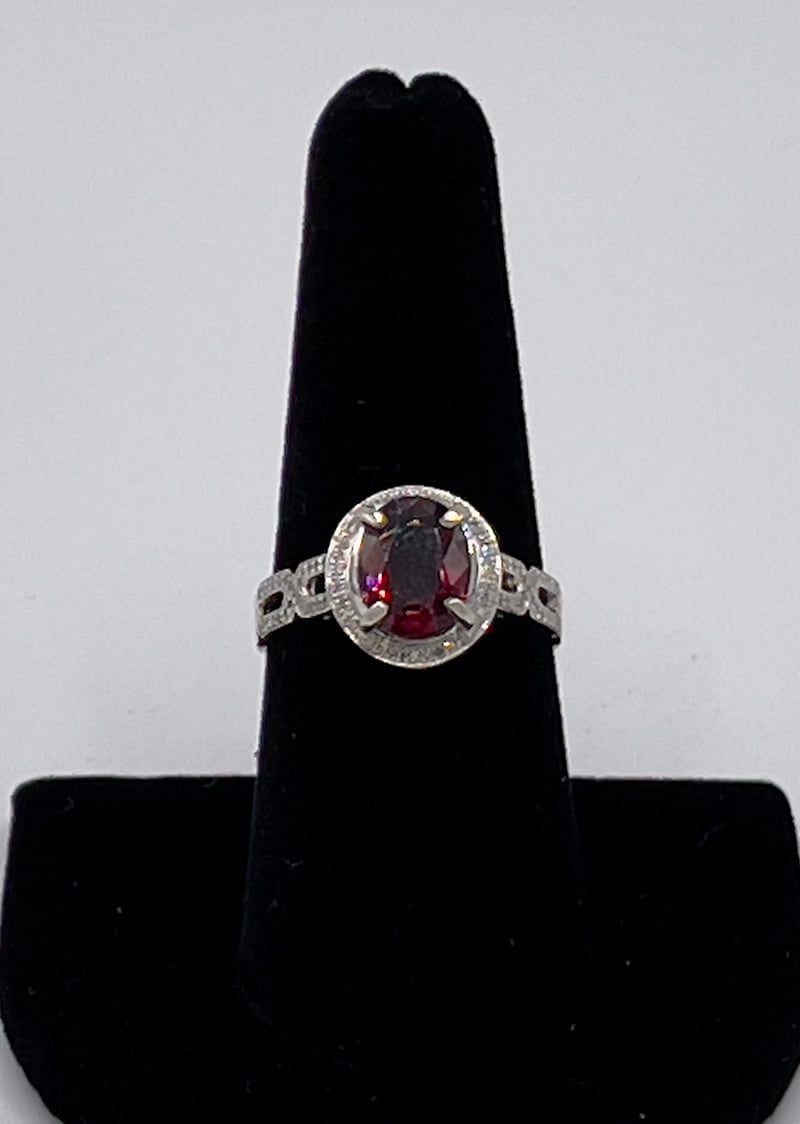 Garnet and Diamond Ring