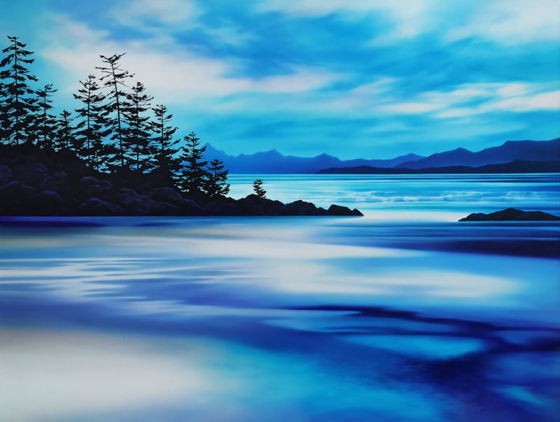Vibrant Blue Shore