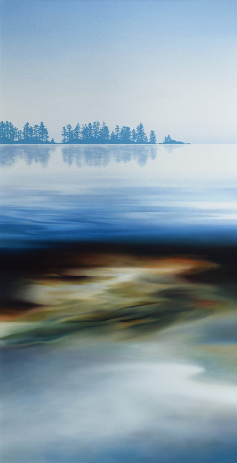 Serene Island Reflection