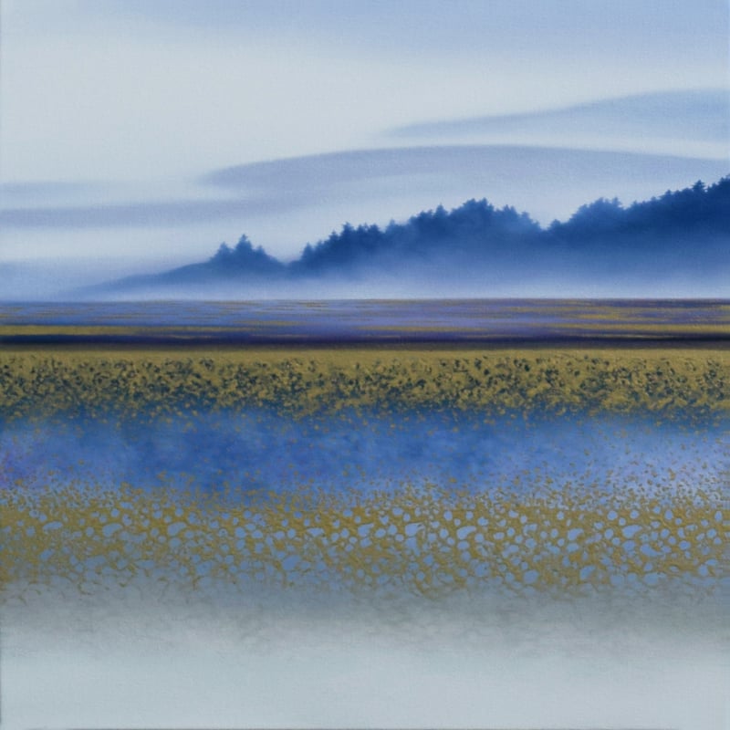 Foggy Golden Beach